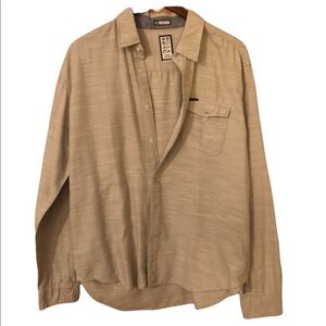Billabong light gray button down shirt